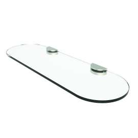 Sine 0218T-18/SN 18in Tempered Shelf in Satin Nickel