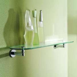 1/4in x 18in Tempered Replacement Glass Shelf