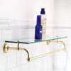 24in Shelf with Bar in Polished Nickel