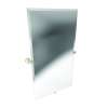 Satin Nickel Large Mirror in Satin Nickel