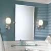 Satin Nickel Frameless Mirror in Satin Nickel