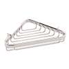 6in Wall Mounted Brass Corner Shower Basket in Polished Chrome