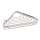 6in Wall Mounted Brass Corner Shower Basket in Polished Chrome