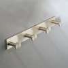 Four Hook Robe Hook in Satin Nickel