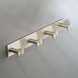 Four Hook Robe Hook in Satin Nickel
