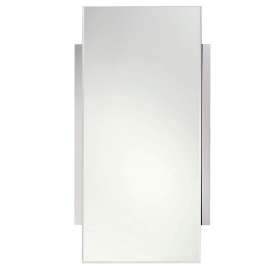 18.3in Rectangular Mirror in Satin Nickel