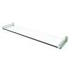 Frame 3018T-24/SN 24in Tempered Replacement Glass Shelf in Satin Nickel