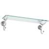Circe 2734T-18/PN 18in Glass Shelf in Polished Nickel