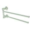 12in Pivoting Double Towel Bar in Satin Nickel