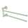12in Pivoting Double Towel Bar in Satin Nickel