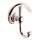 Columnar 4511/PC Single Hook Robe Hook in Polished Chrome