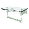 9in Tempered Glass Shelf in Satin Nickel