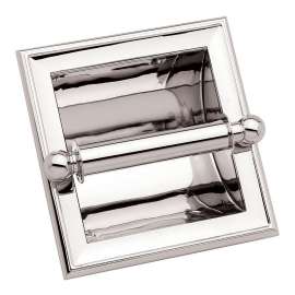 Single Post Recessed Toilet Paper Holder in Polished Chrome