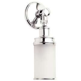 Single Light Wall Sconce in Polished Chrome