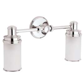 Two Light Bathroom Fixture in Polished Chrome