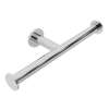 Single Post Double Roll Tissue Paper in Polished Chrome