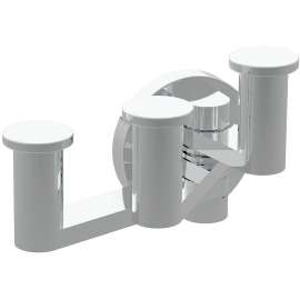 Triple Hook Robe Hook in Polished Nickel