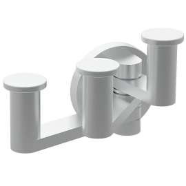 Triple Hook Robe Hook in Satin Nickel