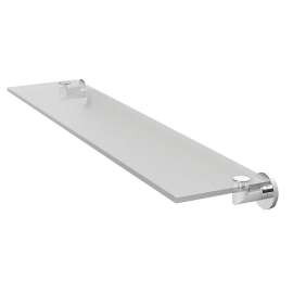 24in Glass Shelf in Polished Nickel