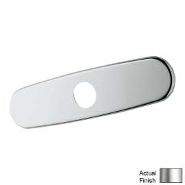 07552SD0 10-in Euro Escutcheon in Brushed Stainless Steel