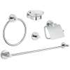 40344001 Essentials 5-in-1 Bathroom Accessories Set in StarLight chrome