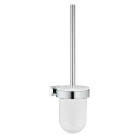 40513001 Essentials Cube Toilet Brush Set in Starlight Chrome