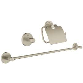 40775EN1 Essentials 3-in-1 Guest Bathroom Accessories Set in Brushed Nickel