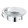 40444001 Essentials Soap Dish with Holder in Starlight Chrome