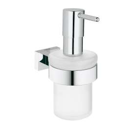 40756001 Essentials Cube Soap Dispenser with Holder in StarLight Chrome