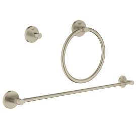 40821EN1 Essentials 3-in-1 City Restroom Accessories Set in Brushed Nickel