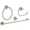 40823EN1 Essentials 4-in-1 Master Bathroom Accessories Set in Brushed Nickel