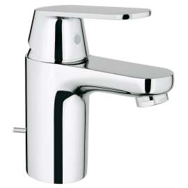 3287500A Eurosmart Cosmopolitan Single-Handle S-Size Bathroom Faucet with Drain in StarLight Chrome