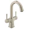 21108ENA Grandera Single-Hole Two-Handle L-Size Bathroom Faucet in Brushed Nickel