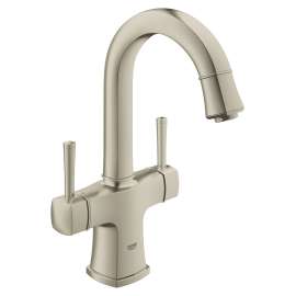 21108ENA Grandera Single-Hole Two-Handle L-Size Bathroom Faucet in Brushed Nickel