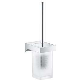 40857000 Selection Cube Toilet Brush Set in StarLight Chrome