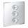 29127000 Grohtherm SmartControl Triple Volume Control Trim in StarLight Chrome