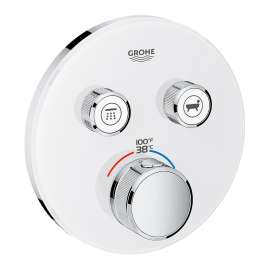 29160LS0 Grohtherm SmartControl Dual Function Thermostatic Trim with Control Module in Moon White