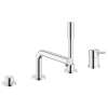 19576002 Concetto Four-Hole Bathtub Faucet with Handshower in StarLight Chrome