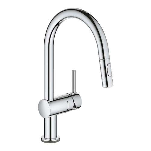 Grohe Minta Touch Single Hole Pullout Swivel Kitchen Faucet - In Multiple Colors