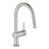 Grohe Minta Touch Single Hole Pullout Swivel Kitchen Faucet