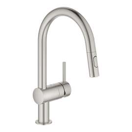31378DC3 Minta Single-Handle Pull-Out Kitchen Faucet in Supersteel