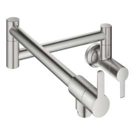 31075DC2 Ladylux Wall Mount Pot Filler in Supersteel Infinity Finish