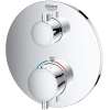 24133000 Grohtherm Dual Function 2-Handle Thermostatic Trim in StarLight Chrome Finish