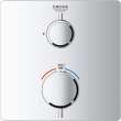 24110000 Grohtherm Single Function 2-Handle Thermostatic Trim in StarLight Chrome Finish