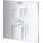 24158000 Grohtherm Cube Dual Function 2-Handle Thermostatic Trim in StarLight Chrome Finish