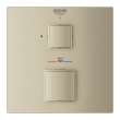 24157EN0 Grohtherm Cube Single Function 2-Handle Thermostatic Trim in Brushed Nickel Infinity Finish