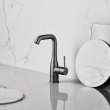 Essence 23486A0A Large Size Single-Handle Bathroom Faucet in Hard Graphite