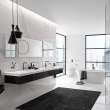 Essence 23486A0A Large Size Single-Handle Bathroom Faucet in Hard Graphite