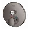 29136A00 Grohtherm Single Function Thermostatic Trim with Control Module in Hard Graphite Finish