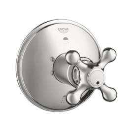 19222EN0 Seabury 3-Port Diverter Trim with Cross Handle in Brushed Nickel